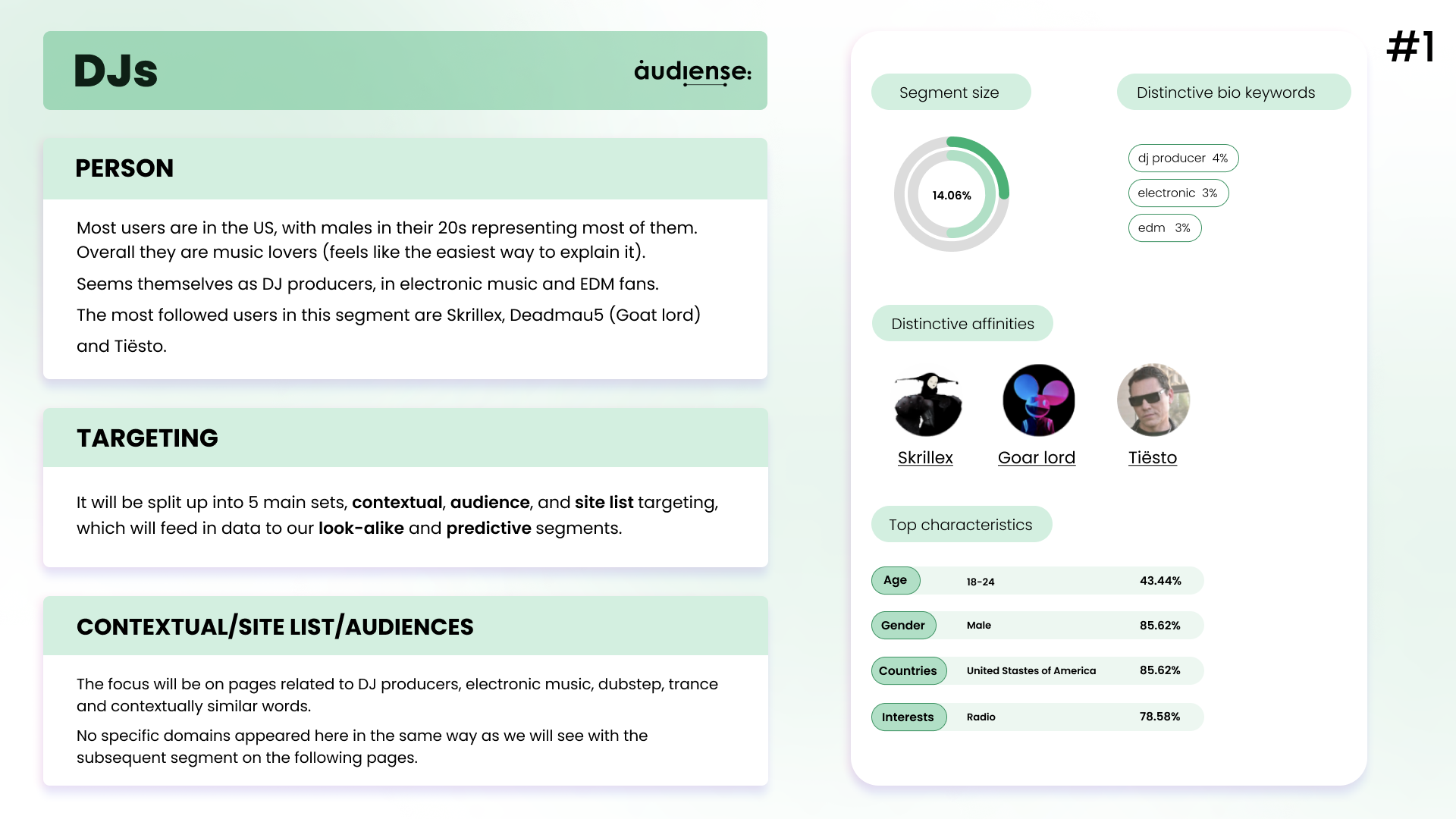 Audiense blog - segment DJs