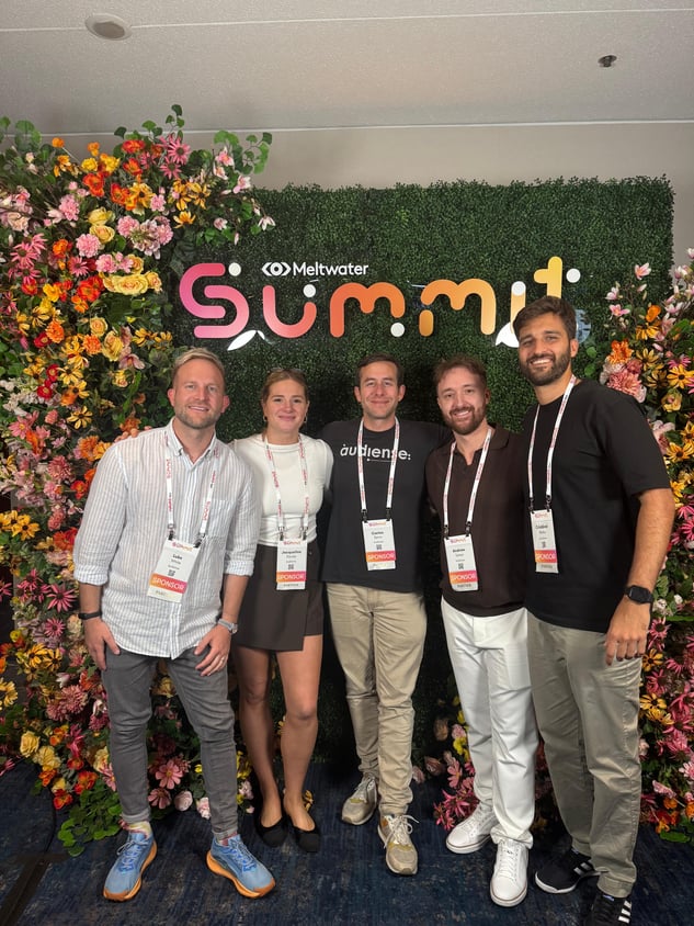 Audiense blog - pic - L'équipe d'Audiense au Meltwater Summit 2025