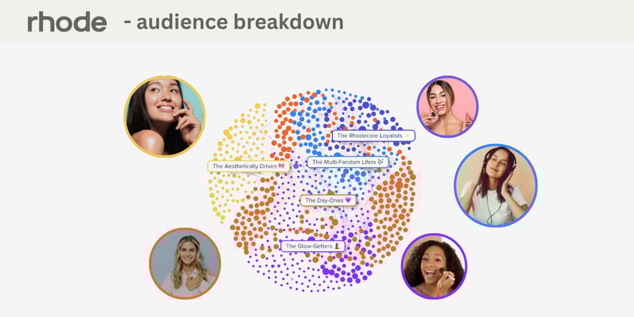 Audiense blog - image - Répartition de l'audience de Rhode - Audiense Insights