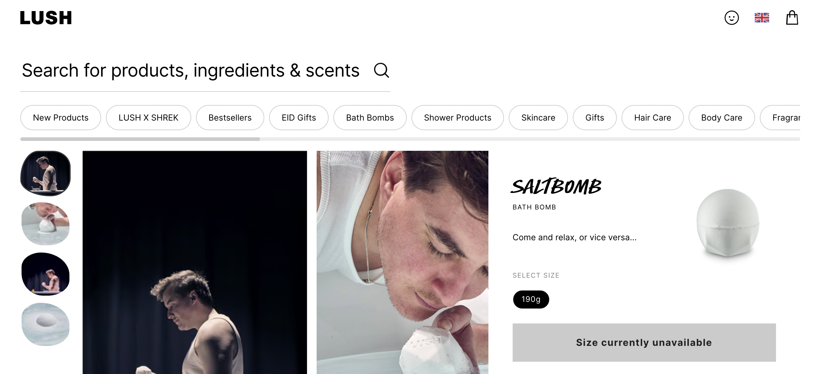 Audiense blog - Lush Saltbomb - site web