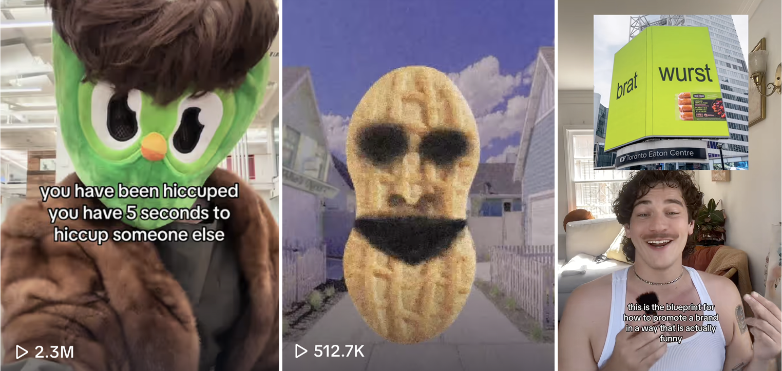Audiense blog - image - Duolingo. Nutterbutter et Bratwust sur les réseaux sociaux
