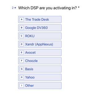 Audiense blog - Typeform pour l'intégration DSP d'Audiense Insights