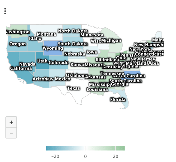 Géolocalisation du soprisme Carte détaillée des États-Unis