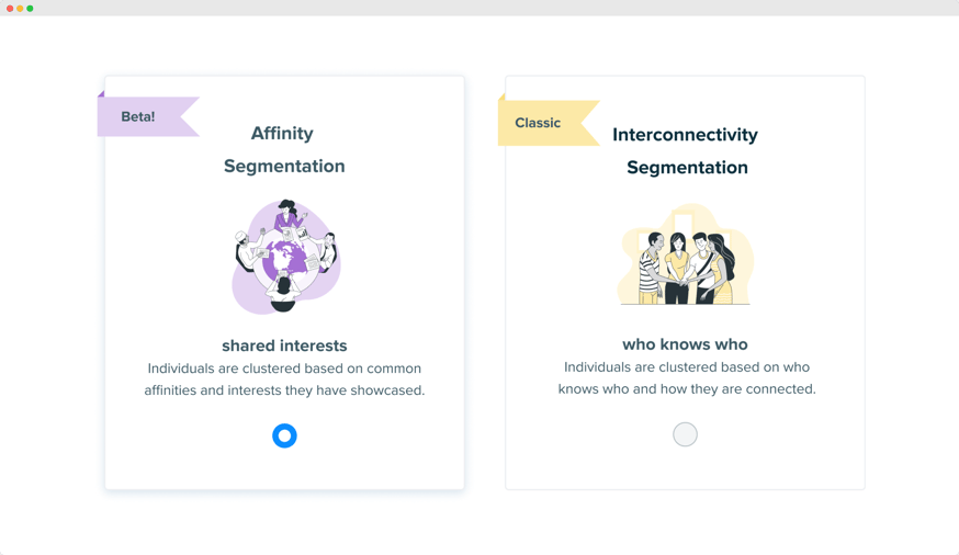 Image - Le générateur de rapports avant la mise en œuvre de la nouvelle fonctionnalité d'Audiense Insights