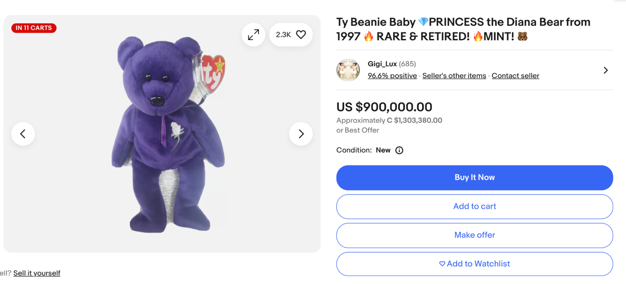 Audiense blog - image - Les Beanie Babies se vendent pour des centaines de milliers de dollars sur le marché actuel)