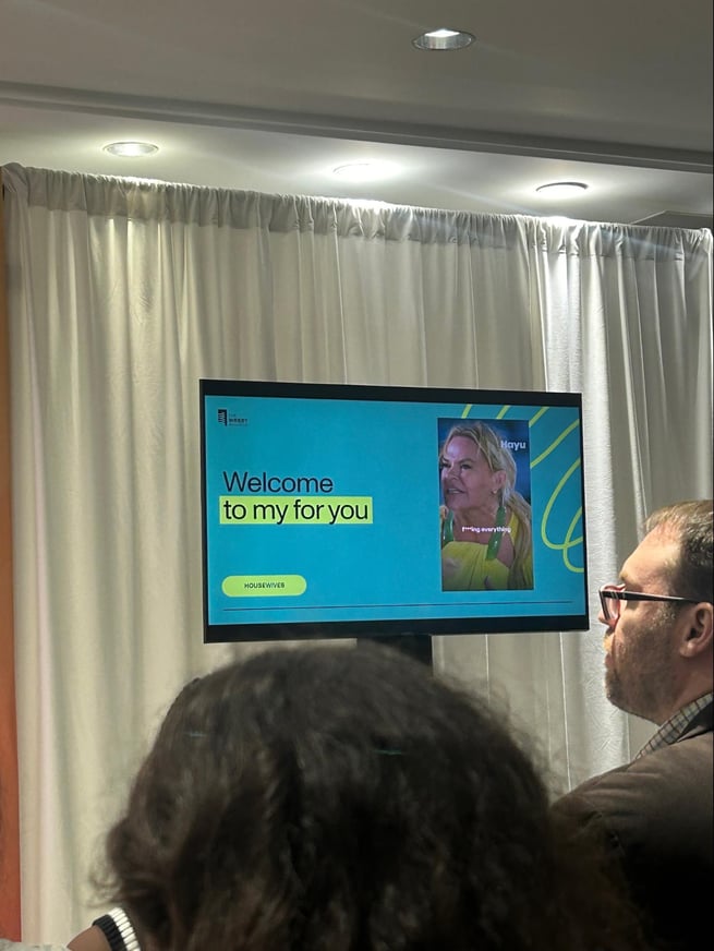 Audiense blog - image - Nick Borenstein a montré son propre FYP - MeltWater Summit