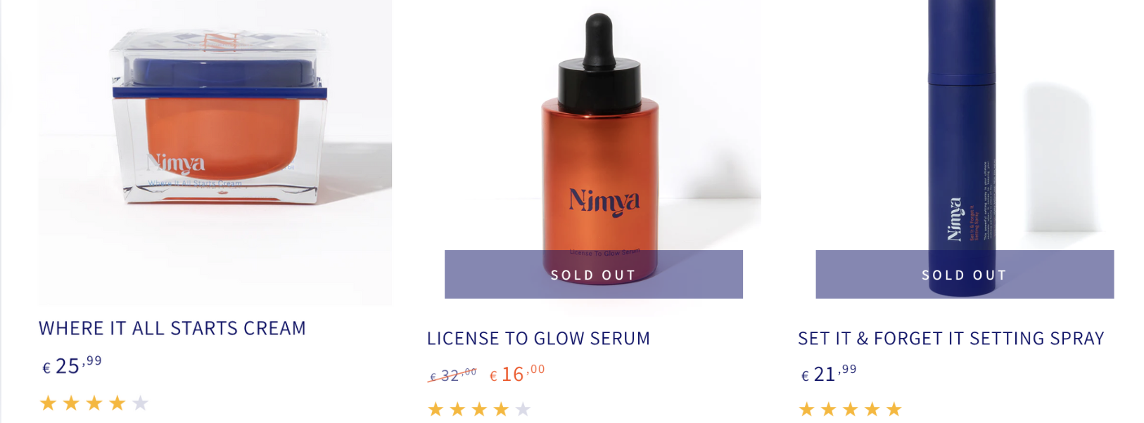 Audiense blog - image - Produits Nimya