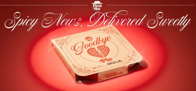 Audiense blog - image - Pizza Hut - Campagne Goodbye Pies