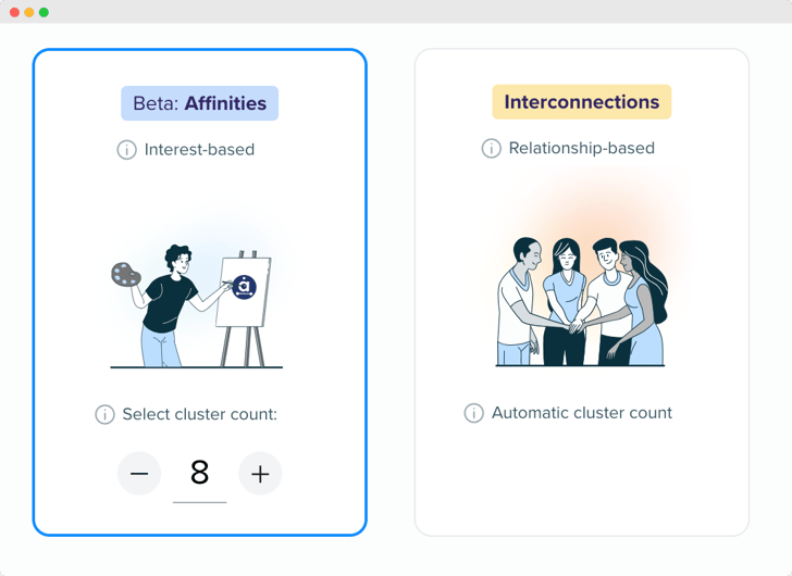 Audiense blog - image - Cluster Count Recommendations - audience segmentation